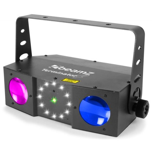 Beamz Terminator IV LED Double Moon w/Laser and Strobe - Image 2