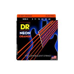 DR Neon Orange Electric Guitar Strings 9-42 Gauge
