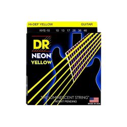 DR Neon Yellow Electric Guitar Strings 10-46 Gauge
