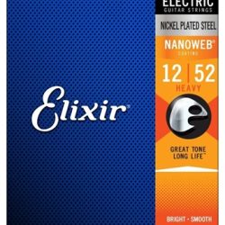 Elixir Nanoweb Heavy Electric Guitar Strings ( .012 - .052)