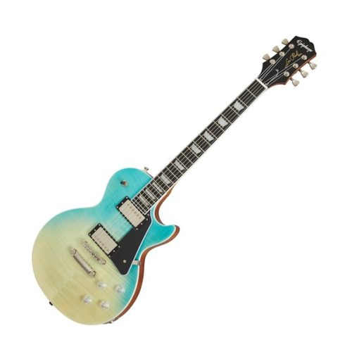 Epiphone Les Paul Modern Figured Guitar - Caribbean Blue Fade - Image 2