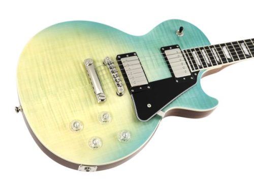 Epiphone Les Paul Modern Figured Guitar - Caribbean Blue Fade - Image 3