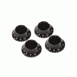 Gibson Part Top Hat Knob Black 4 Pack
