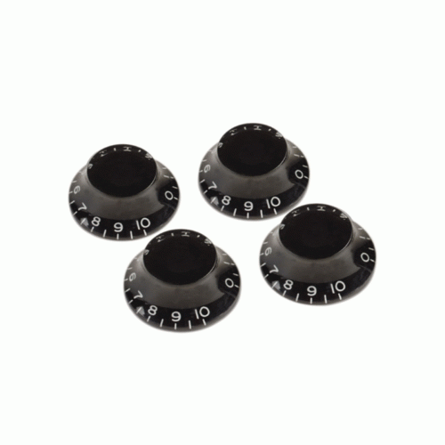 Gibson Part Top Hat Knob Black 4 Pack