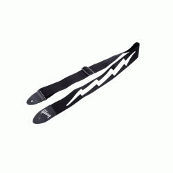 Gibson Accessories Lightning Bolt Style Guitar Strap - Jet Black