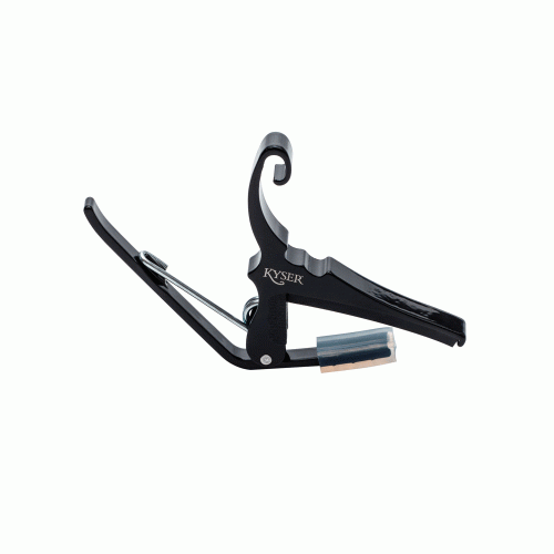 Kyser 6 String Quick Change Guitar Capo Acoustic - Black - Image 2