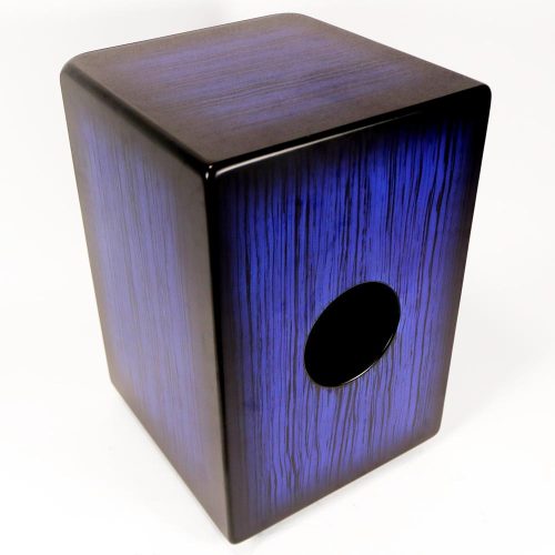 Latin Percussion LP Aspire Accents Cajon - Blueburst Streak Finish - Image 2