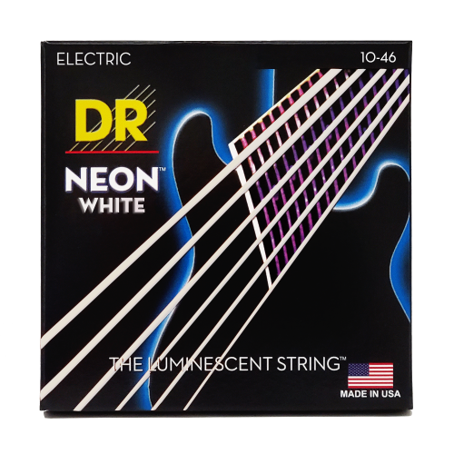 DR Neon White Electric Guitar Strings – 10-46 Gauge - Image 2