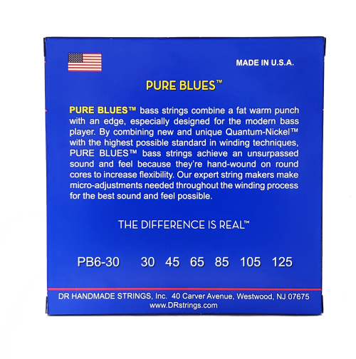 DR Strings Pure Blues Bass 6 String Set 30-125 - Image 3