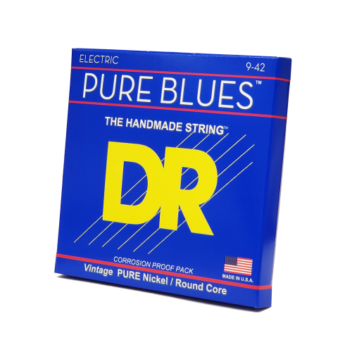 DR Strings Pure Blues Nickel, Light, 9-42 Gauge Electric Guitar Strings - Image 2