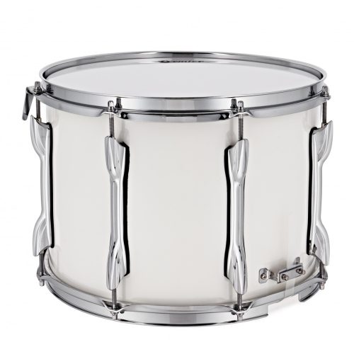 Premier 14 x 12 inch Traditional Series Marching Snare - White - Image 2