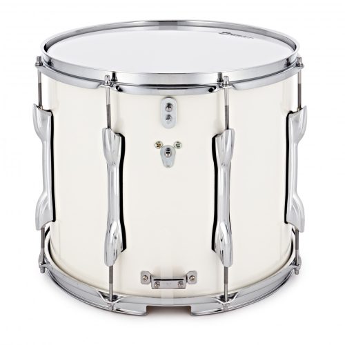 Premier Marching Traditional 14 x 12 inch Snare Drum, White - Double Snare Wire - Image 2