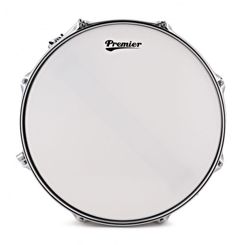 Premier Marching Traditional 14 x 12 inch Snare Drum, White - Double Snare Wire - Image 4