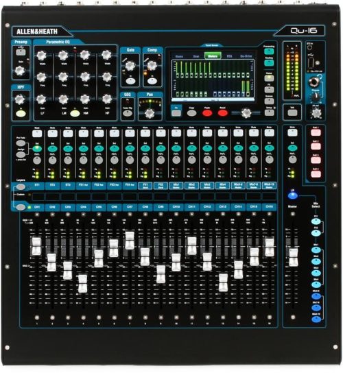 Allen and Heath QU16C 16 Channel Digital Mixer - Chrome Edition - Image 2