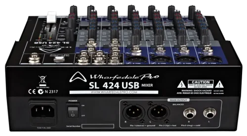Wharfedale SL424USB 8 Channel Analog Mixer w/ USB Interface - Image 2