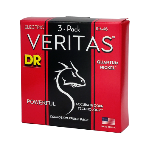 DR Strings VTE-10 Veritas 10-46 Guitar Strings - 3 Pack - Image 2