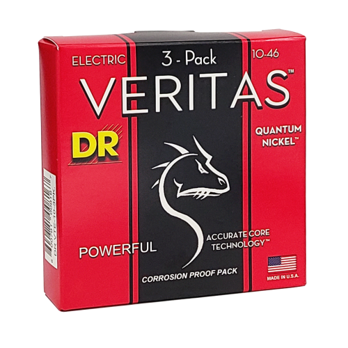 DR Strings VTE-10 Veritas 10-46 Guitar Strings - 3 Pack - Image 3