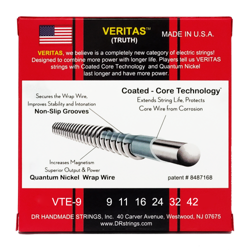 DR Veritas Electric Guitar Strings 9-42 Gauge - Image 3
