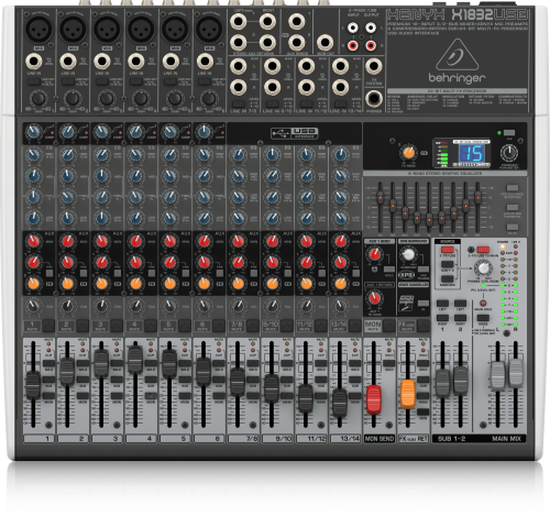 Behringer XENYX X1832USB 14 Channel USB Mixer with Effects - Image 2