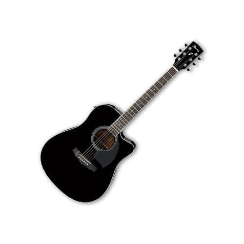 Ibanez PF15ECE PF Performance Series Acoustic/Electric Guitar - Black - Image 2