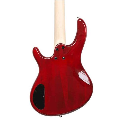 Cort Action Bass V Plus 5-String Bass Guitar – Transparent Red - Image 3