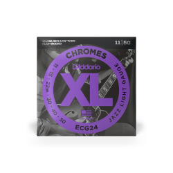 D'addario ECG24 Flat Wound Chrome Guitar Strings 011-050