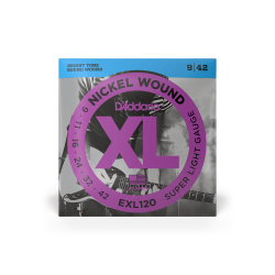 D'addario EXL120 Nickel Round Wound Electric Guitar Strings 009-042