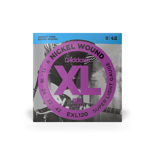D'addario EXL120 Nickel Round Wound Electric Guitar Strings 009-042