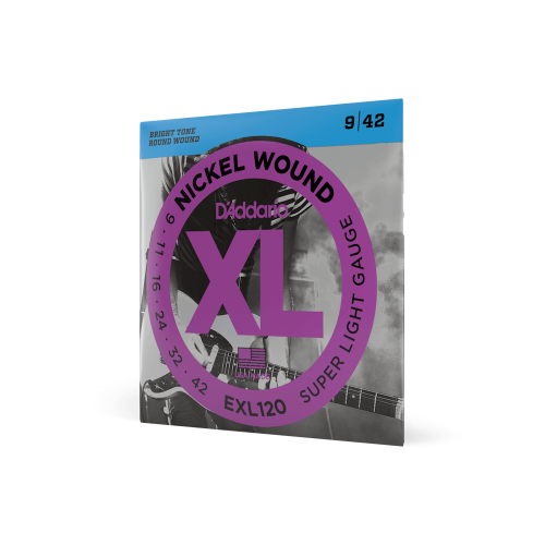 D'addario EXL120 Nickel Round Wound Electric Guitar Strings 009-042 - Image 2