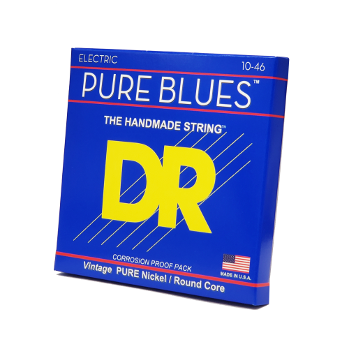 DR Strings PHR-10 Pure Blues Pure Nickel Electric Guitar Strings - .010-.046 Medium Factory - Image 2
