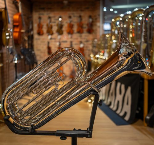 Santa Fe 1123BN Bb Tuba 3 Valve Nickle Plated