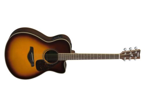 Yamaha FSX830C  Electro-Acoustic Guitar Brown Sunburst - Image 2