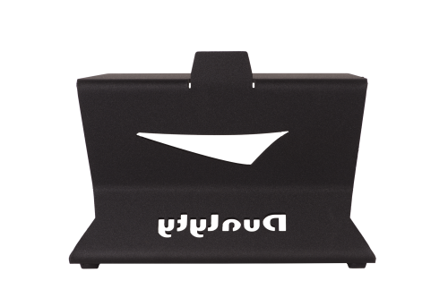 Dualyty 345 Mild Steel Desktop Monitor Stand Pair (Black) - Image 2