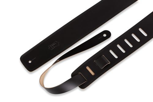 Levy's DM1 Genuine Leather Guitar Strap - Black - Image 2