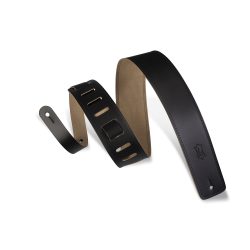 Levy's DM1 Genuine Leather Guitar Strap - Black