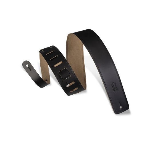 Levy's DM1 Genuine Leather Guitar Strap - Black