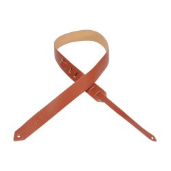 Levys Strap 1.5" Leather Guitar Strap M70-Walnut