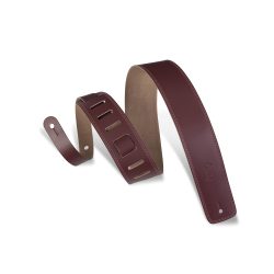 Levy's DM1 Genuine Leather Guitar Strap - Burgandy