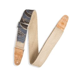 Levys Strap 2" Guitar Strap Island Hemp Natural, Multi 2 – MH8P-001