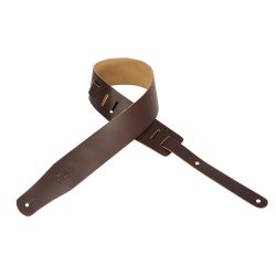 Levys Strap 2.5" Leather Dark Brown