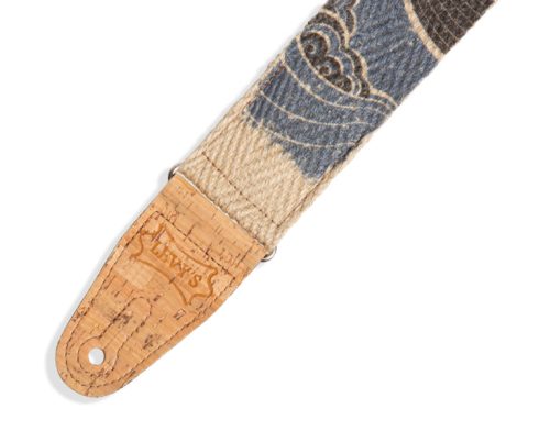 Levys Strap 2" Guitar Strap Island Hemp Natural, Multi 2 – MH8P-001 - Image 2