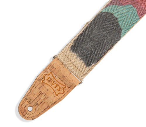 Levys Strap 2" Guitar Strap Sunset Hemp Natural, Multi 2 – MH8P-003 - Image 2
