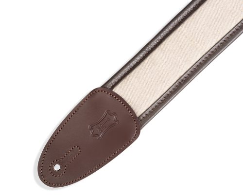 Levys Strap 2" Lux Padded Hemp Traditional Dark Brown,Natural 2.5 – MHG2-DBR - Image 3