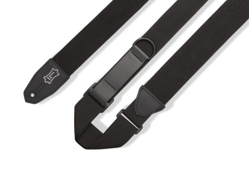Levys Strap 2" Guitar Strap Right Height™ Cotton Guitar Strap – MRHC-BLK - Image 3