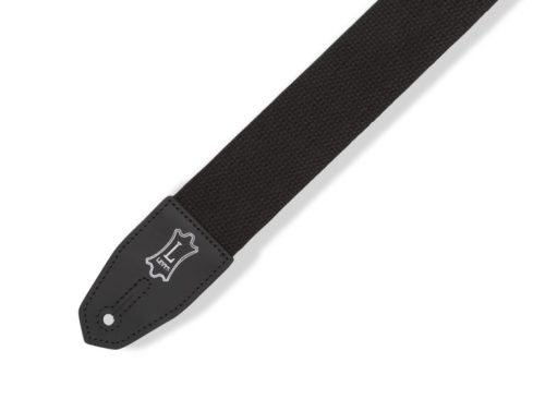 Levys Strap 2" Guitar Strap Right Height™ Cotton Guitar Strap – MRHC-BLK - Image 2