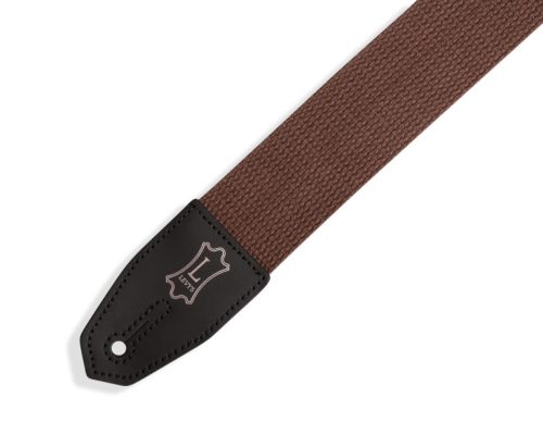 Levys Strap 2" Guitar Strap Right Height Standard Cotton Brown 2 – MRHC-Brown - Image 2