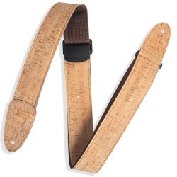 Levys Strap 2" Guitar Strap Solid Natural Cork Natural 2 – MX8-NAT
