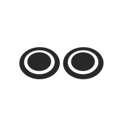KickPort Black Eye D-Pad Bass Drum Impact Pads (Pair)