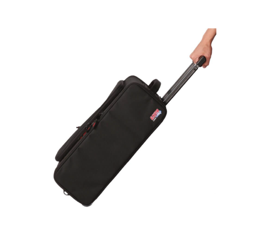 Gator 2U Lightweight Rack Bag W/ Tow Handle And Wheels