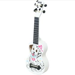 Mahalo Soprano Ukulele White Dalmatian